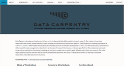 Desktop Screenshot of datacarpentry.org