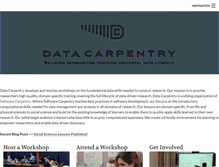 Tablet Screenshot of datacarpentry.org